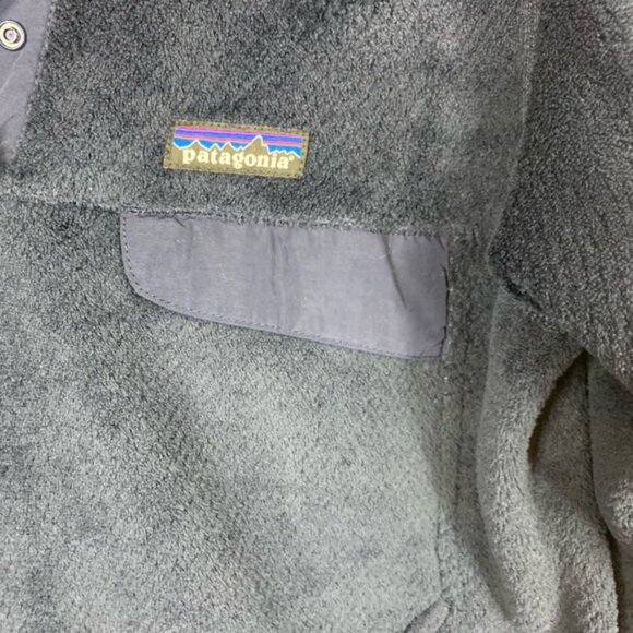 Patagonia Snap T Navy Blue Fleece Jacket Sz Medium - Picture 3 of 6
